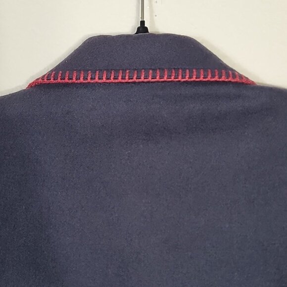 Vintage Limited Women 100% Wool Blazer Size S/M Navy Gold Button Classic Preppy - Picture 13 of 16